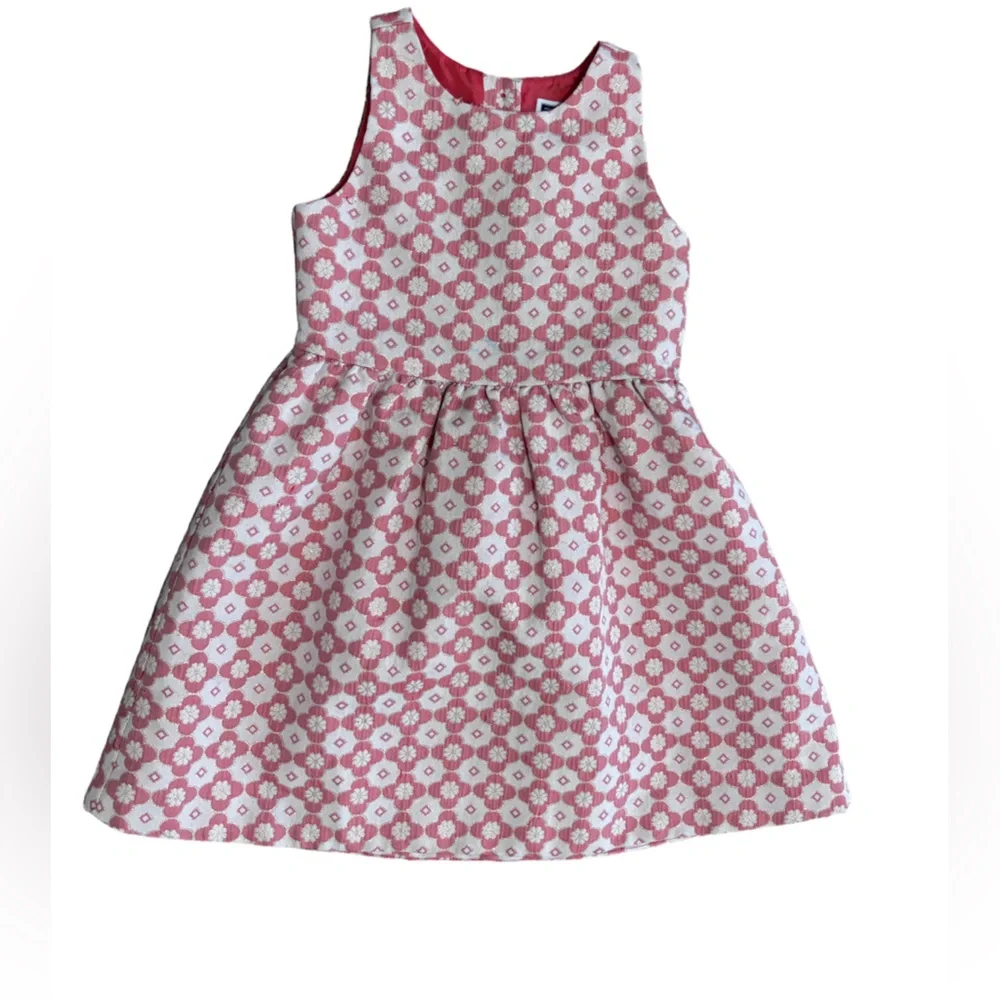 Janie and Jack Coral Jacquard Dress 6 - Picture 2 of 5